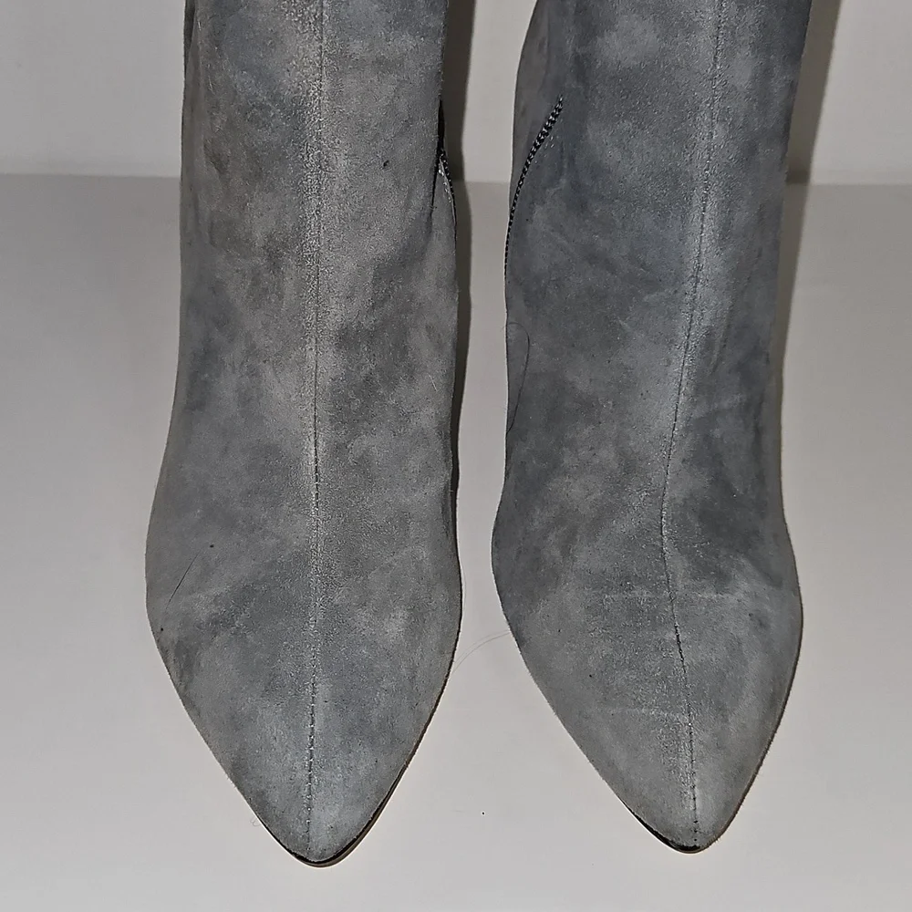 White House Black Market Faux Suede Boots Size 7 1/2